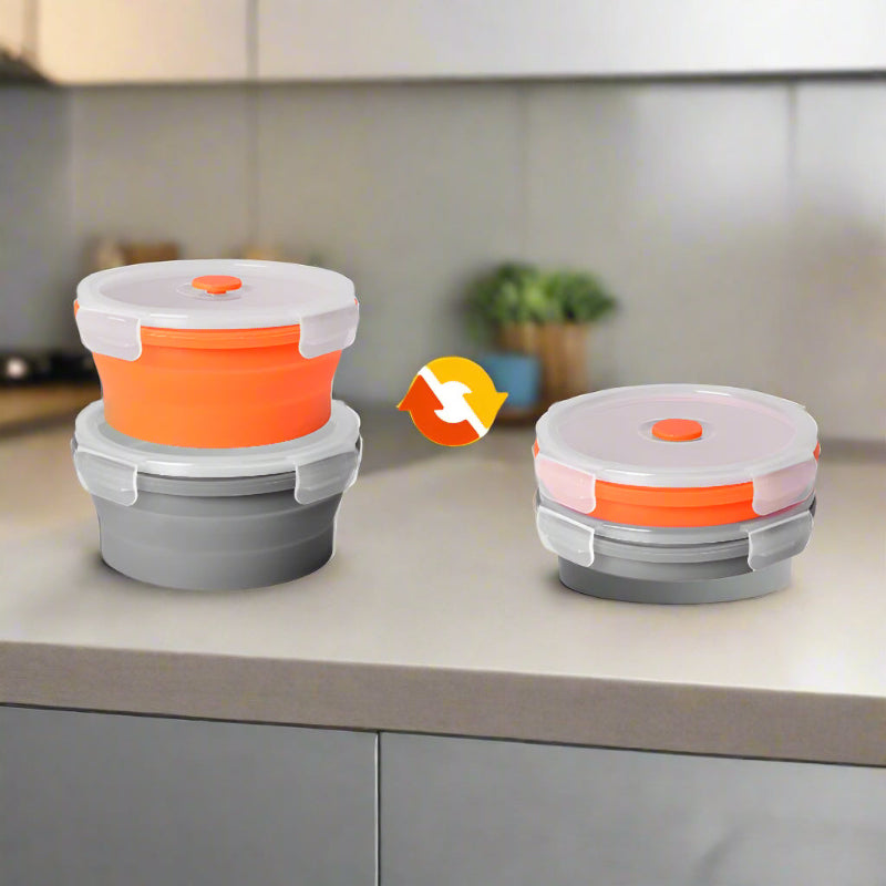 Versatile BPA free food storage containers with leak proof gasket