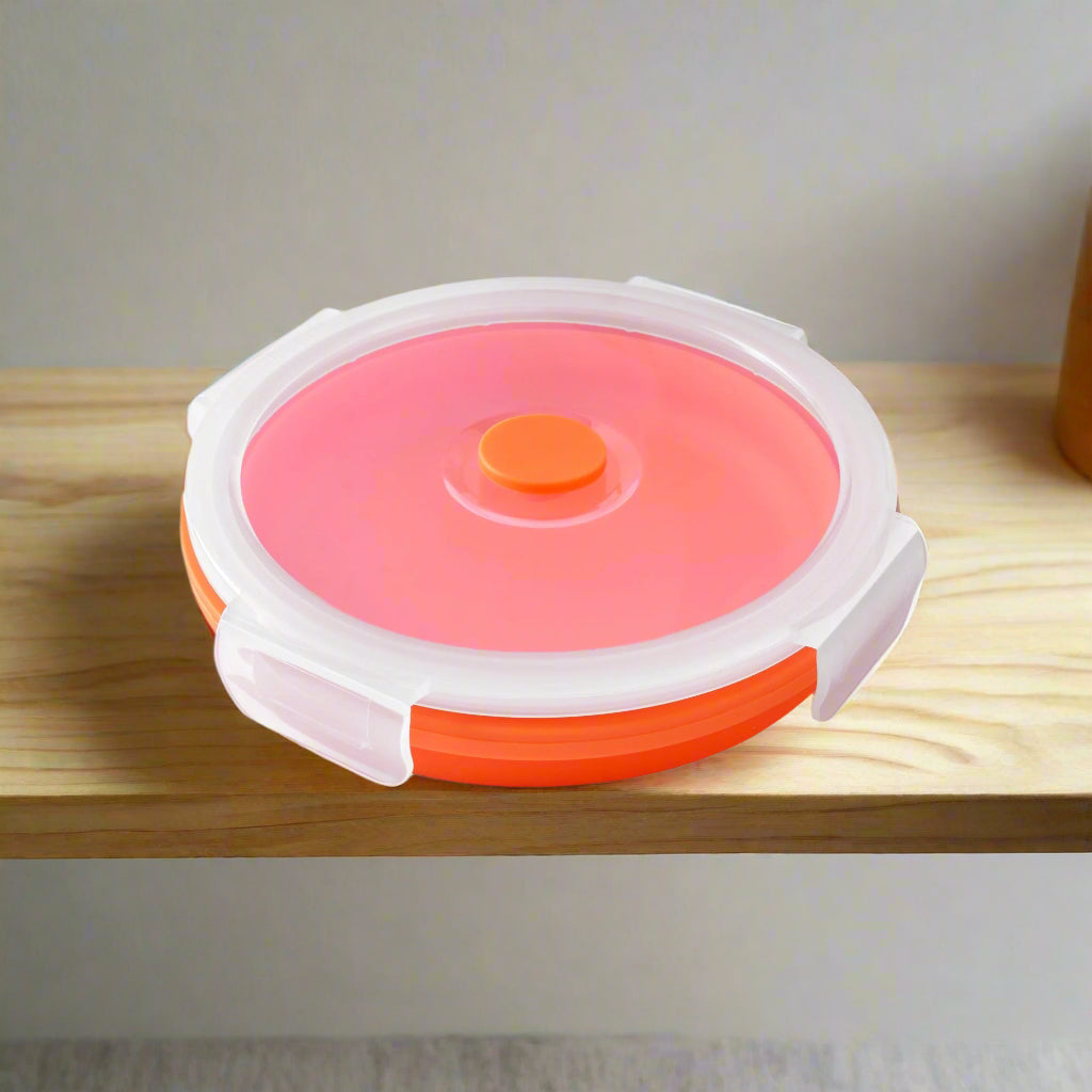 Flat Stack space saving food storage containers BPA free